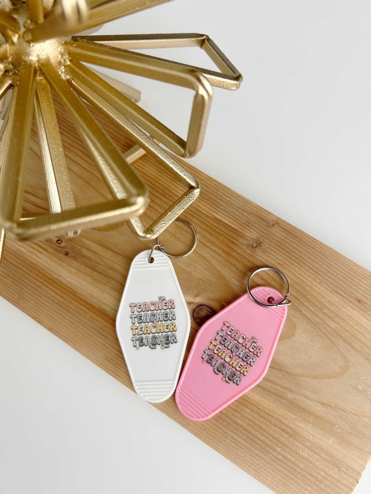 TEACHER // MOTEL KEYCHAINS