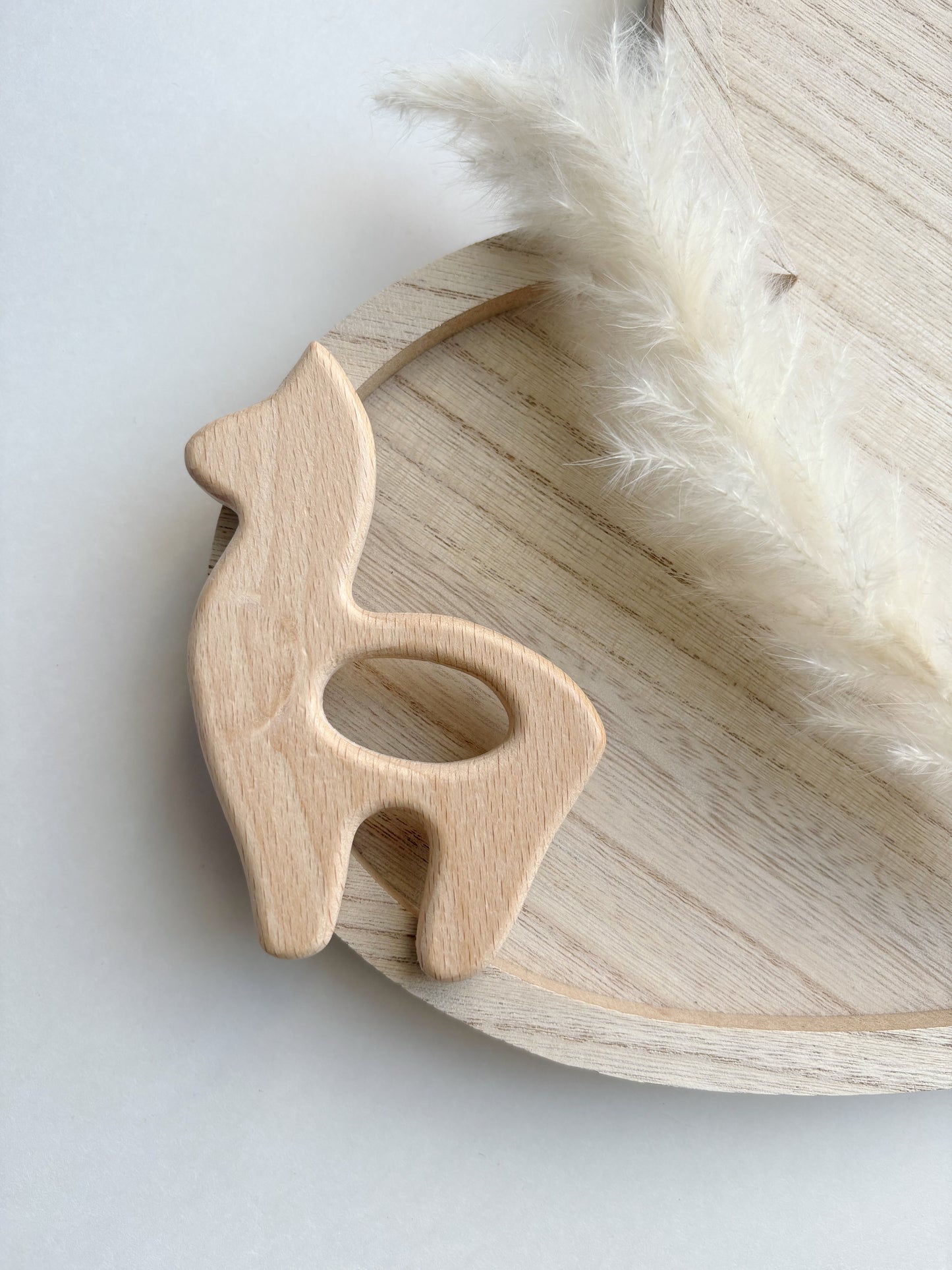 LLAMA WOODEN TEETHER
