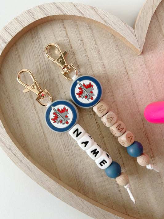 WPG HOCKEY MAMA// KEYCHAINS