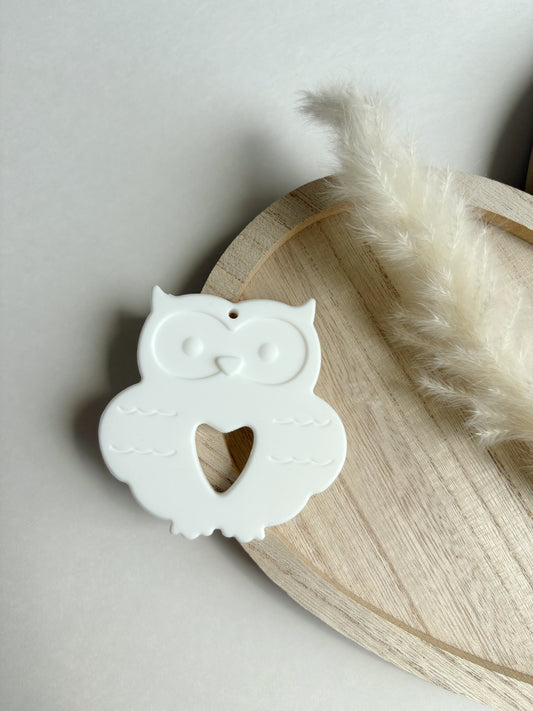 WHITE OWL SILICONE TEETHER