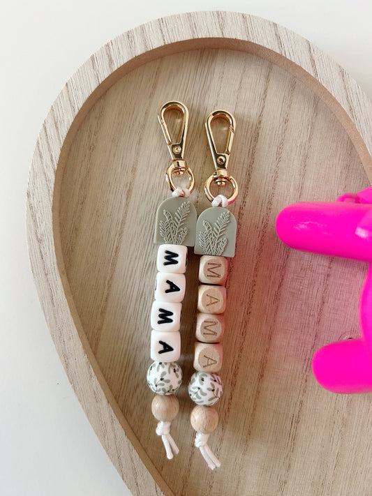 LAUREL GREEN ARCH MAMA // KEYCHAINS