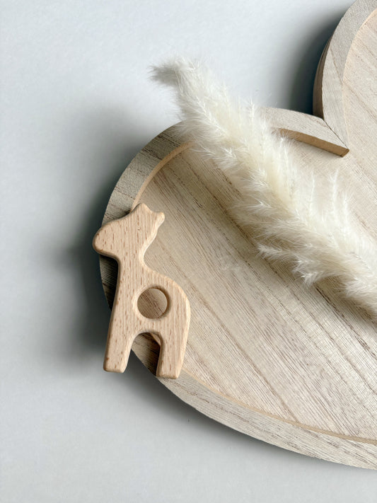 DEER WOODEN TEETHER