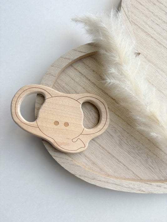 ELEPHANT WOODEN TEETHER