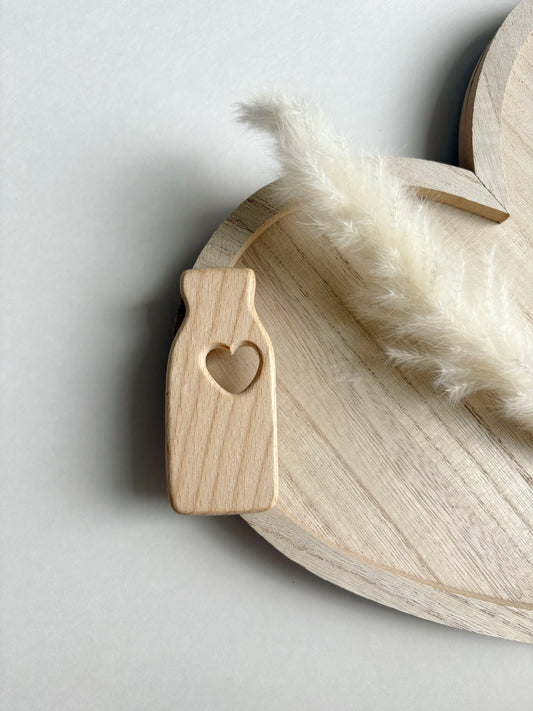 MILK WOODEN TEETHER