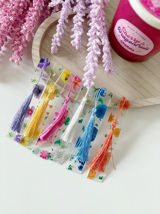BRIGHT FLORAL BOOKMARKS
