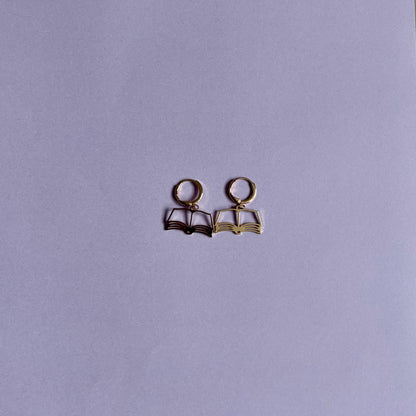 BOOK EARRINGS + NECKLACES