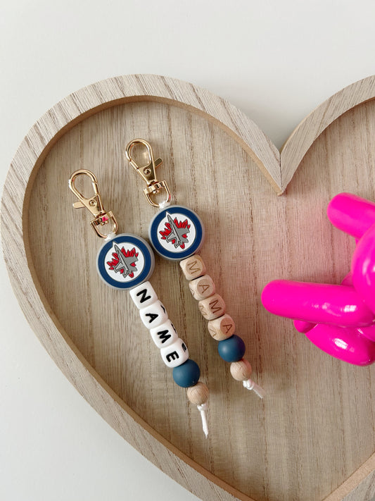 WPG HOCKEY MAMA// KEYCHAINS