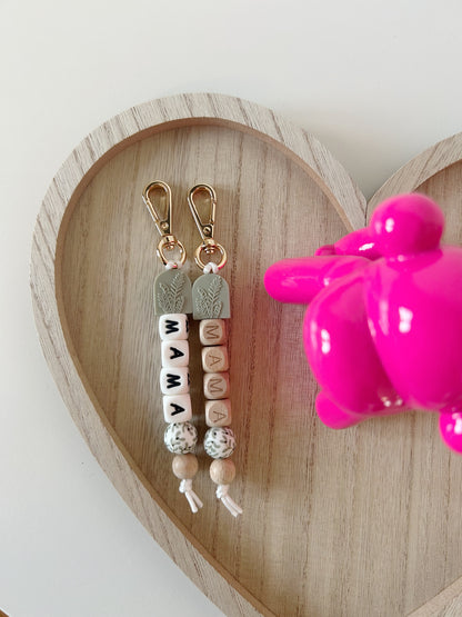 LAUREL GREEN ARCH MAMA // KEYCHAINS