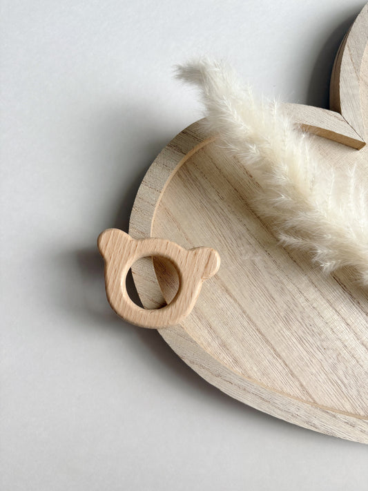 BEAR WOODEN TEETHER